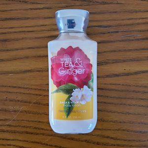 Bath & Body Works WHITE TEA & GINGER Body Lotion FULL 8 Oz Disco'd, NEW - SEALED
